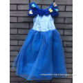 kids long chiffon party dress off the shoulder dress girls blue princess dress girls party dress NEW ARRIVAL